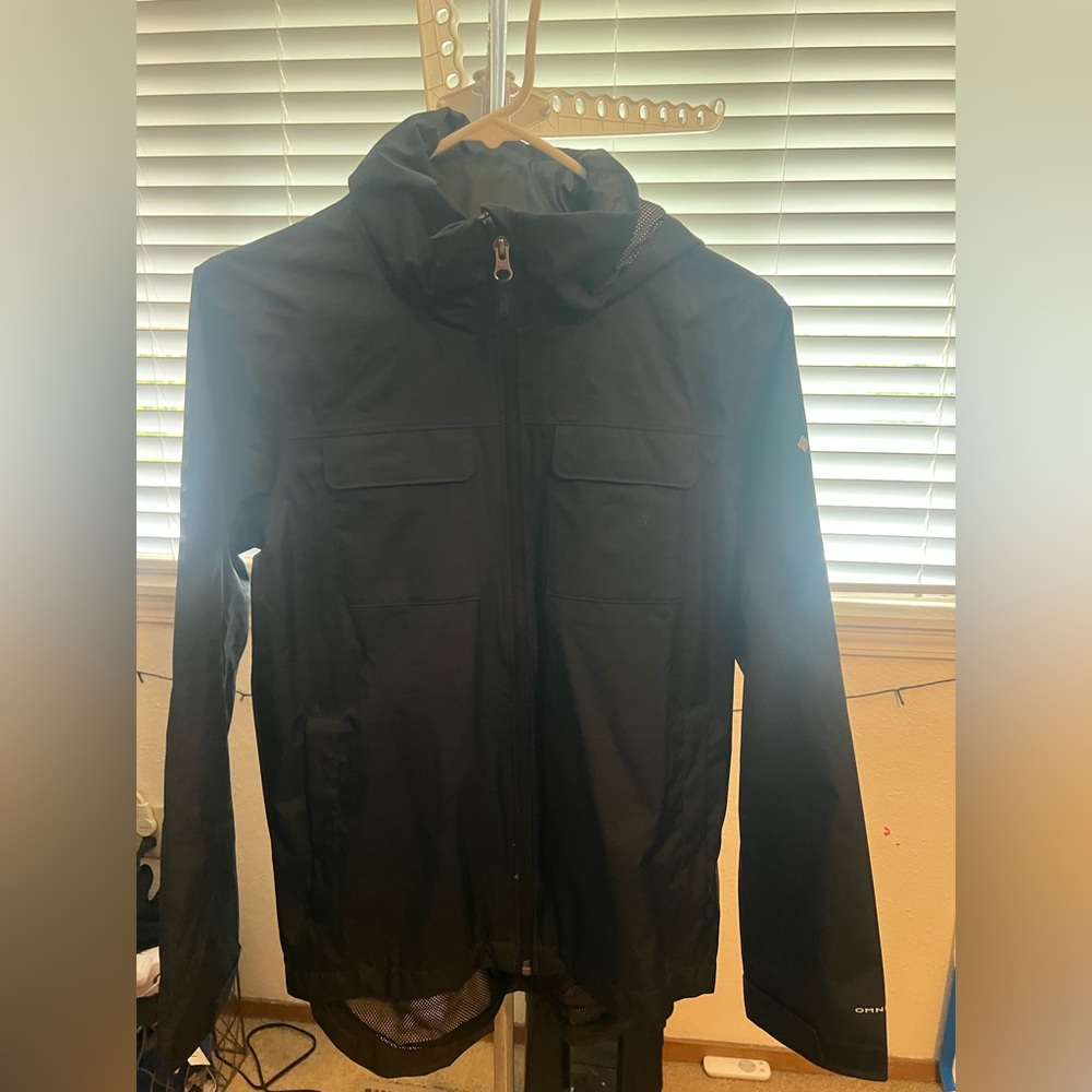 Boys Columbia rain coat - black